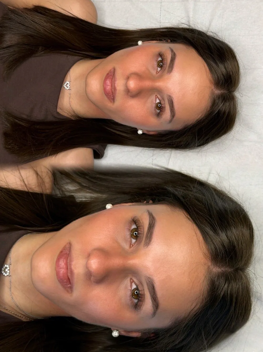 Sopracciglia sfumate, effetto powder brows — il guarito dopo 1 sola seduta