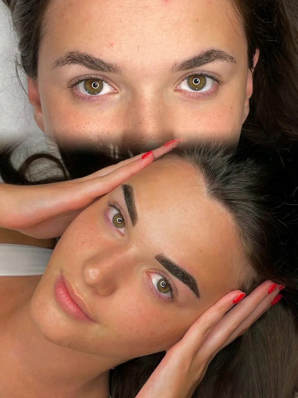 Sopracciglia sfumate, effetto powder brows realizzate da Sara Bonetti