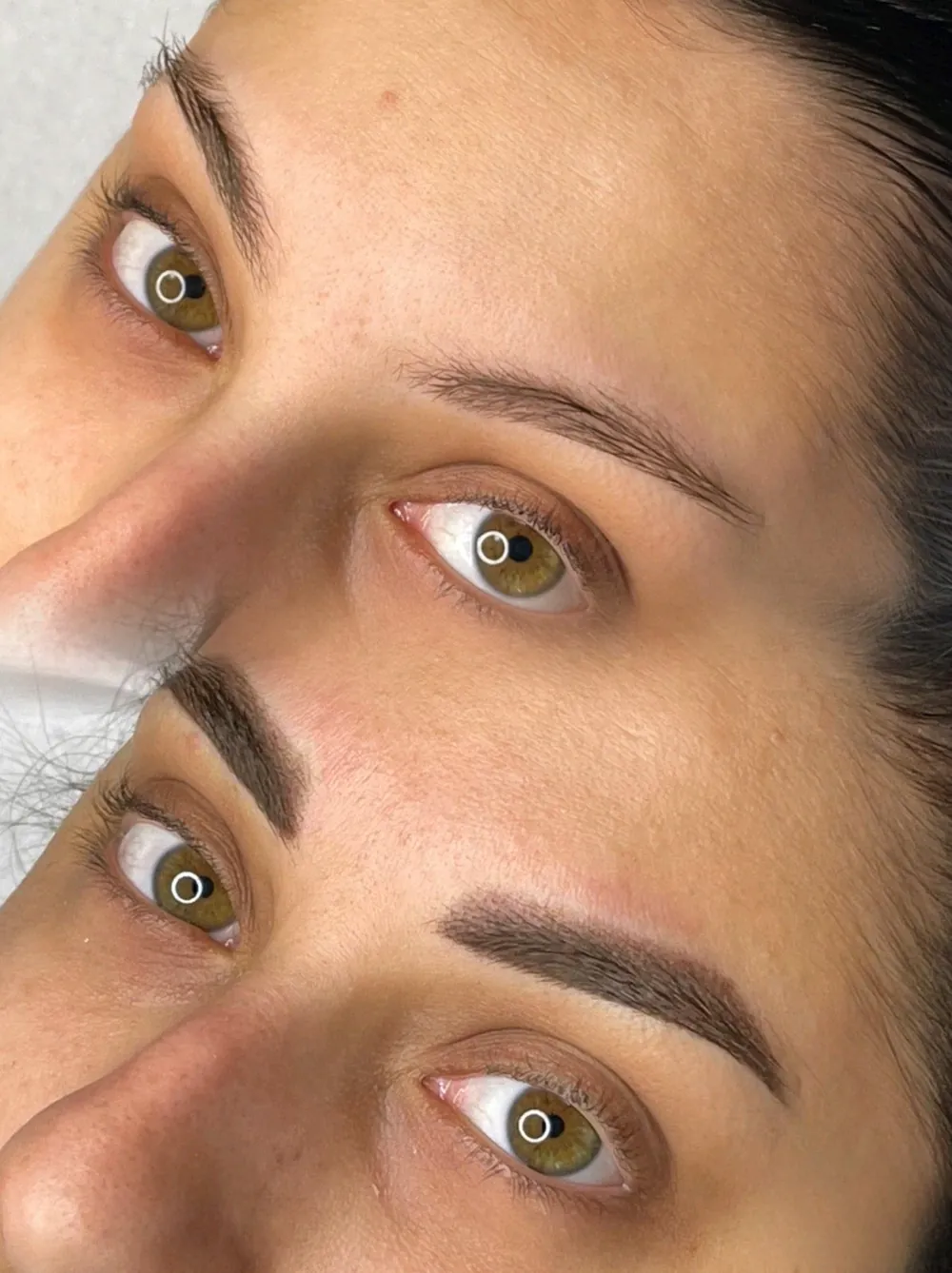Sopracciglia sfumate, effetto powder brows realizzate da Sara Bonetti